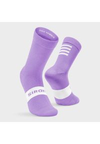 Skarpetki kolarskie unisex SIROKO S1 Lilac Etna. Kolor: niebieski. Materiał: nylon. Sport: kolarstwo