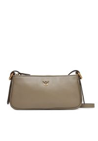 Pinko - PINKO Torebka Half Moon Baguette Mini AI 25-26 PLTT 105069 A0QO Beżowy. Kolor: beżowy. Materiał: skórzane