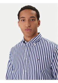 TOMMY HILFIGER - Tommy Hilfiger Koszula MW0MW42440 Niebieski Regular Fit. Kolor: niebieski. Materiał: bawełna #3