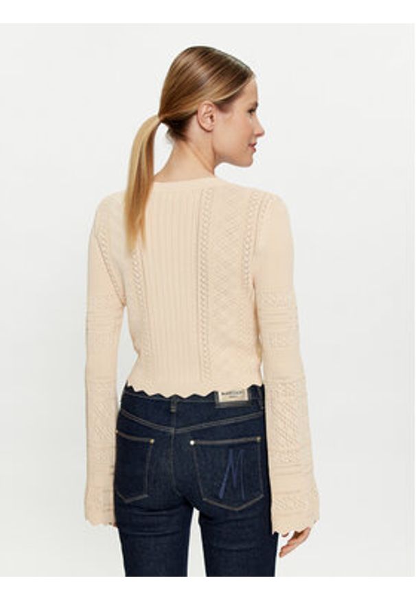 Guess Sweter Adaline W4GR08 Z2U00 Beżowy Regular Fit. Kolor: beżowy. Materiał: syntetyk