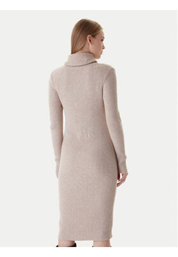 only - ONLY Sukienka dzianinowa Nellie 15363533 Beżowy Regular Fit. Kolor: beżowy. Materiał: syntetyk