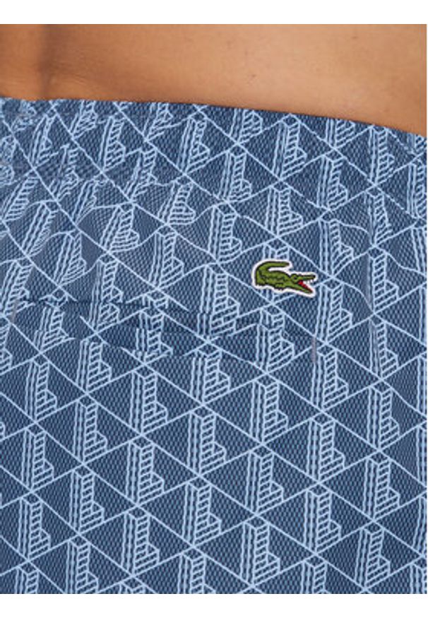 Lacoste Szorty kąpielowe MH9086 Niebieski Regular Fit. Kolor: niebieski. Materiał: syntetyk