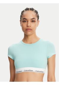 Calvin Klein Underwear T-Shirt LV00QF7213 Zielony Slim Fit. Kolor: zielony