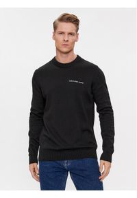 Calvin Klein Jeans Sweter Institutional Essential J30J324974 Czarny Regular Fit. Kolor: czarny. Materiał: bawełna #1