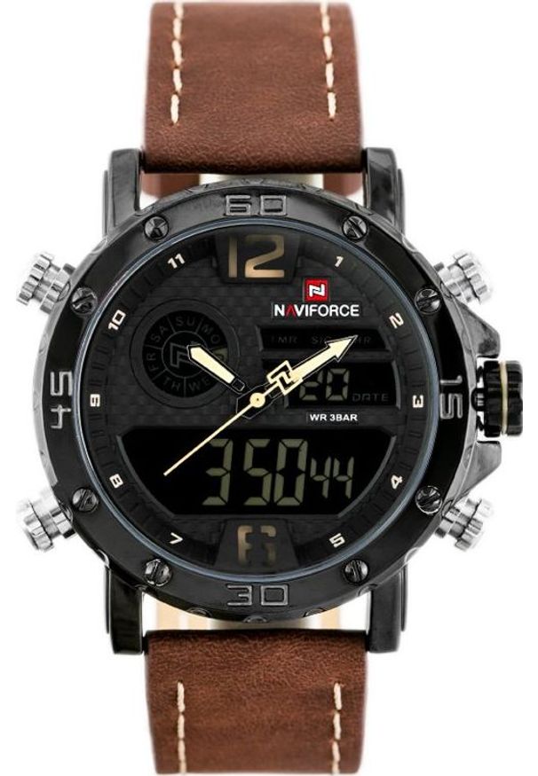 Zegarek Naviforce ZEGAREK MĘSKI NAVIFORCE - NF9134 (zn075d) - brown/beige + box uniwersalny