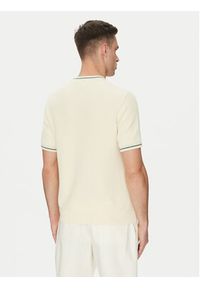 Lacoste Sweter AH9301 Beżowy Regular Fit. Kolor: beżowy. Materiał: bawełna #5