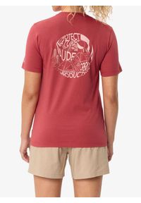 Koszulka bawełniana damska Vaude Spirit T-Shirt II. Kolor: czerwony. Materiał: bawełna