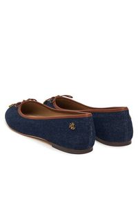 Lauren Ralph Lauren - LAUREN RALPH LAUREN Baleriny Jayna 802P04386001 Granatowy. Kolor: niebieski. Materiał: materiał #2