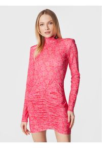 ROTATE Sukienka koktajlowa Mikiii RT2149 Różowy Slim Fit. Kolor: różowy. Materiał: syntetyk. Styl: wizytowy #1