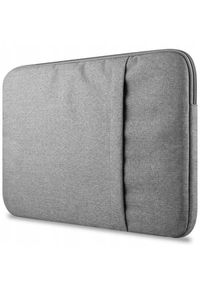 NoName - TORBA ETUI POKROWIEC Z KIESZENIĄ NA LAPTOPA MACBOOK PRO AIR 15 SZARA. Kolor: szary #1