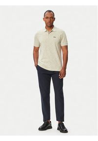 BOSS Polo Swing 50564801 Beżowy jasny Regular Fit. Typ kołnierza: polo. Kolor: beżowy. Materiał: bawełna #3