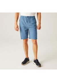 Regatta - Męskie spodenki chino Aldan Casual. Kolor: niebieski. Materiał: bawełna, materiał. Sport: turystyka piesza #1