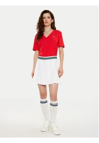 Lacoste T-Shirt TF7300 Czerwony Regular Fit. Kolor: czerwony. Materiał: bawełna #3