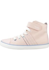 Geox - Buty GEOX J GISLI GIRL Rose. Kolor: różowy. Materiał: tkanina. Sport: turystyka piesza