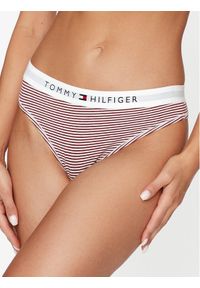 TOMMY HILFIGER - Tommy Hilfiger Stringi UW0UW04796 Brązowy. Kolor: brązowy. Materiał: bawełna