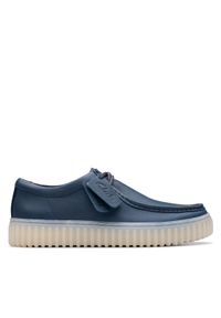 Clarks Półbuty Torhill Lo 26176216 Granatowy. Kolor: niebieski. Materiał: skóra