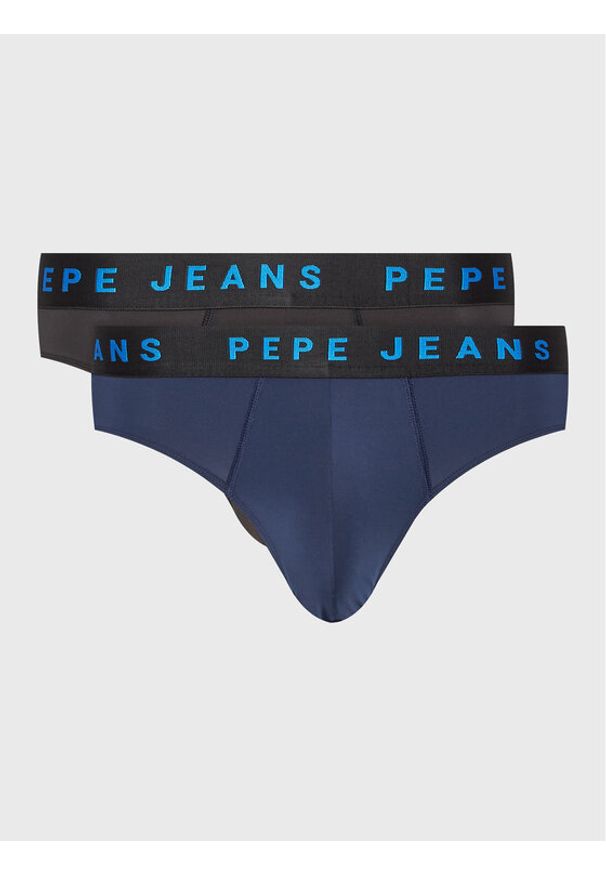 Pepe Jeans Slipy Logo Bf Lr 2P PMU10986 Granatowy. Kolor: niebieski
