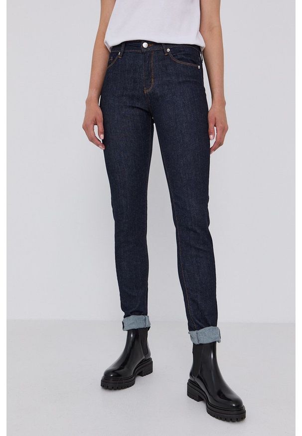 Love Moschino - Jeansy. Kolor: niebieski