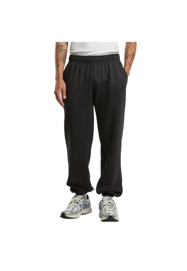 Urban Classics - Męskie Spodnie Dresowe Basic Essential. Kolor: czarny. Materiał: dresówka. Długość: długie
