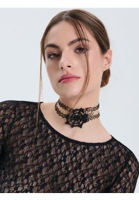 Sinsay - Naszyjnik choker 2 pack - czarny. Kolor: czarny