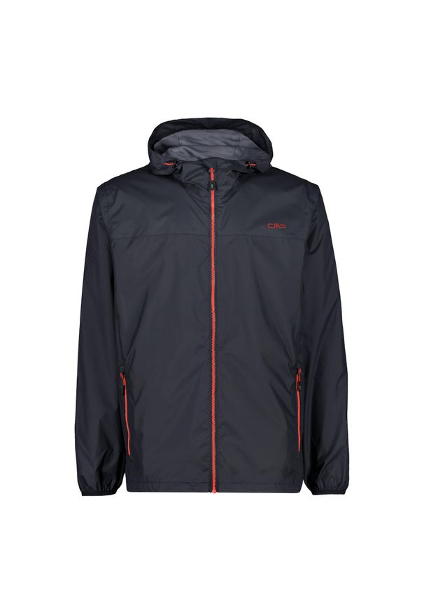 Kurtka przeciwdeszczowa z kapturem CMP. Typ kołnierza: kaptur. Kolor: wielokolorowy, szary, brązowy. Sport: turystyka piesza