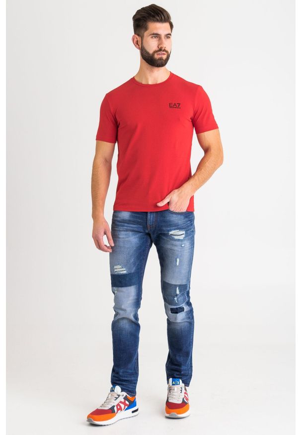 EA7 Emporio Armani - T-shirt EA7 EMPORIO ARMANI. Materiał: bawełna, elastan. Wzór: nadruk