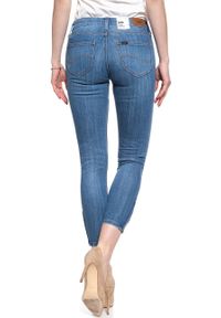 Lee - LEE SCARLETT CROPPED DAMSKIE SPODNIE JEANSOWE JEANSY DŻINSY RURKI