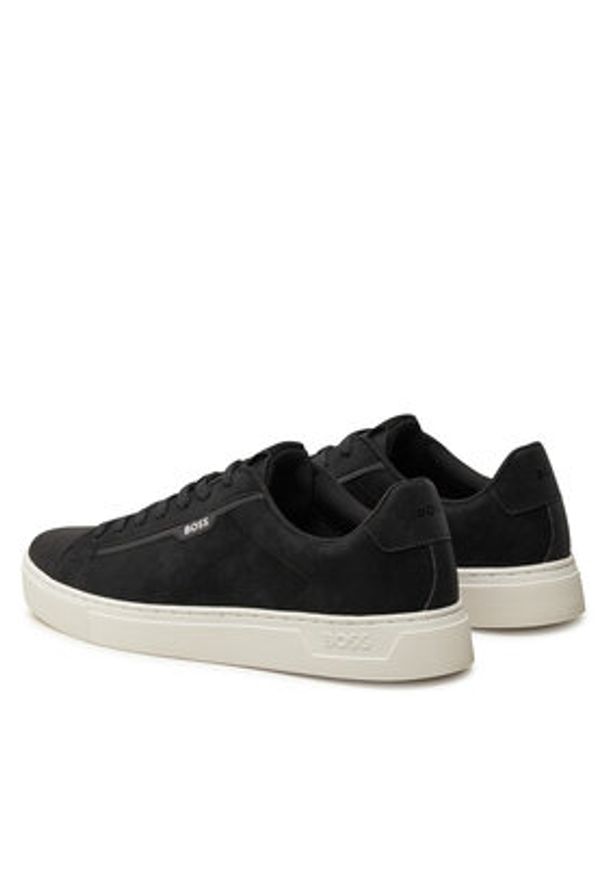 BOSS - Boss Sneakersy Rhys 50529532 Czarny. Kolor: czarny. Materiał: skóra