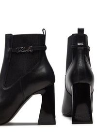 Karl Lagerfeld - KARL LAGERFELD Botki Astra Nova KL33160 Czarny. Kolor: czarny. Materiał: skóra #4