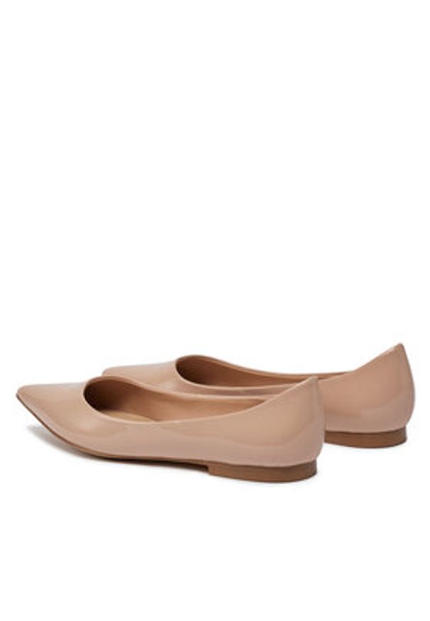 Aldo Baleriny Stessyflat 13707870 Beżowy. Kolor: beżowy. Materiał: skóra