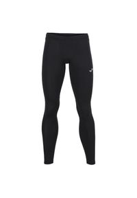 Legginsy do biegania męskie Joma Running Night Long Tights. Kolor: czarny. Sport: bieganie