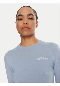 2NDDAY Sweter Lance 2245343408 Niebieski Regular Fit. Kolor: niebieski. Materiał: wiskoza #2