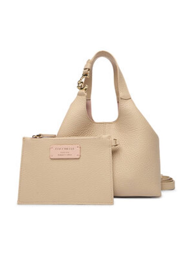 Coccinelle Torebka SHA Coccinelle C-Easy E1 SHA 58 01 01 Beżowy. Kolor: beżowy. Materiał: skórzane