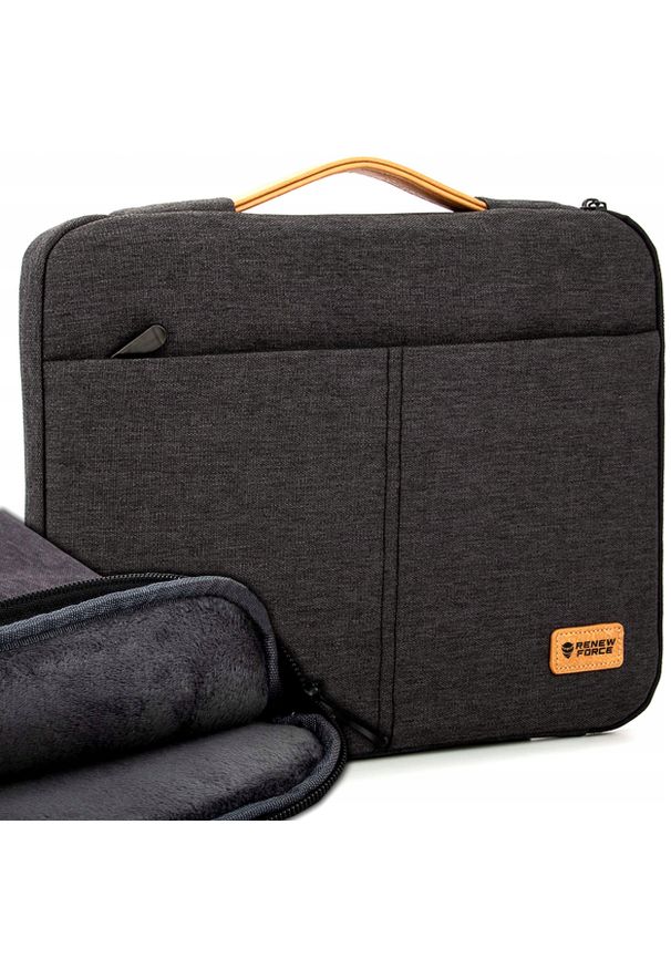 Renew Force - Pokrowiec Na Laptopa 15,6" Torba Etui Na Dokumenty Do Pracy Materiałowa. Materiał: materiał