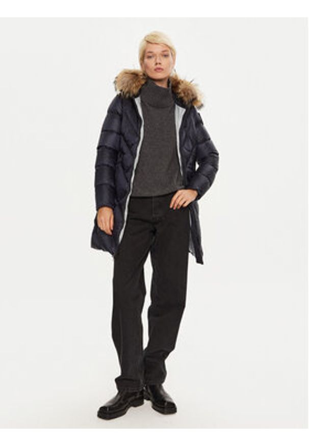 Blauer Płaszcz zimowy 24WBLDK03052 Granatowy Regular Fit. Kolor: niebieski. Materiał: syntetyk. Sezon: zima