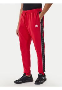 Kappa Spodnie dresowe Banda Alanz 3 321Y8FW Czerwony Comfort Fit. Kolor: czerwony. Materiał: bawełna #1