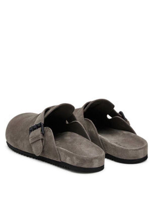 Vic Matié Klapki 1G8858U E46X050325 Szary. Kolor: szary. Materiał: skóra, zamsz