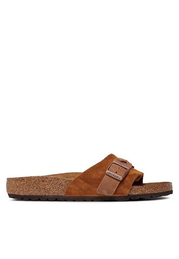 Klapki Birkenstock. Kolor: brązowy