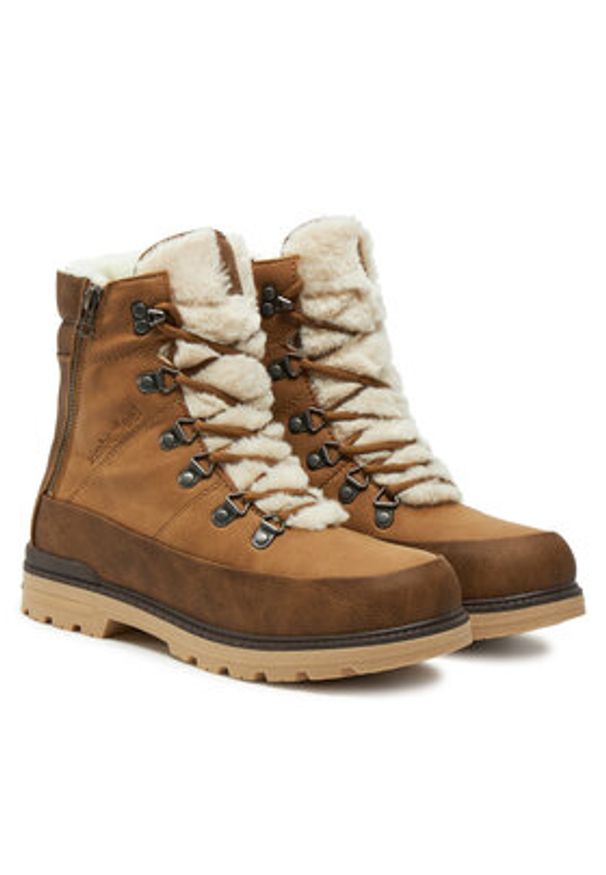 Kimberfeel Śniegowce Lizzie Brązowy. Kolor: brązowy. Materiał: skóra