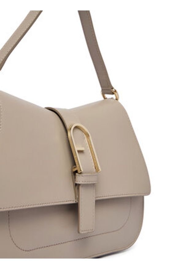 Furla Torebka Flow M WB00996 BX2045 BG 4488S Beżowy. Kolor: beżowy. Materiał: skórzane