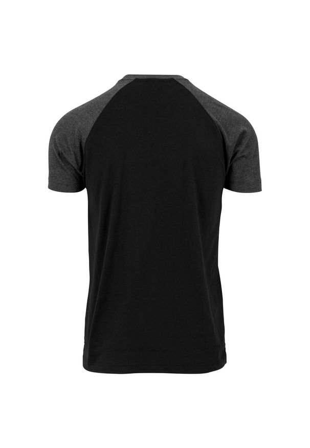 Urban Classics - T-shirt Męski Kontrastowa Raglanowa. Kolor: czarny. Długość rękawa: raglanowy rękaw