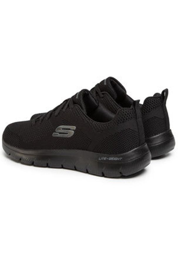 skechers - Skechers Sneakersy Brisbane 232057/BBK Czarny. Kolor: czarny. Materiał: materiał