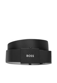 BOSS - Boss Pasek Męski Icon-R Sr35 50513076 Czarny. Kolor: czarny. Materiał: skóra