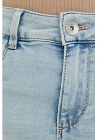 Tom Tailor spódnica mini ołówkowa. Kolor: niebieski. Materiał: tkanina, bawełna #2