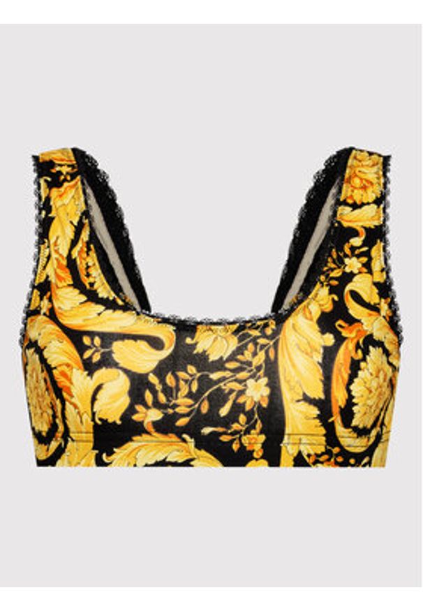 VERSACE - Versace Biustonosz top 1003176 Żółty. Kolor: żółty. Materiał: bawełna