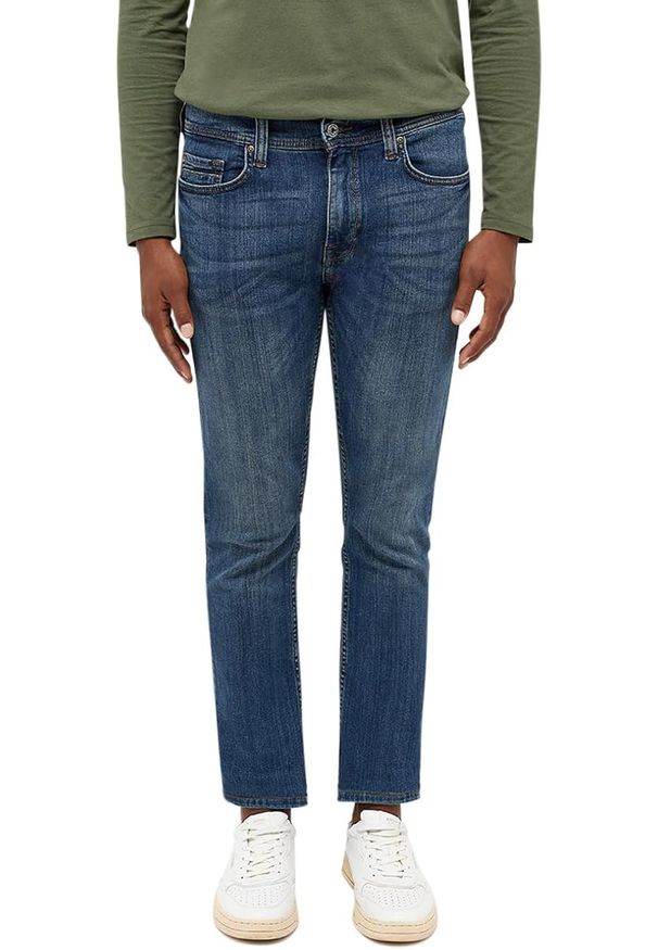 Męskie Spodnie Jeansowe Mustang Style Boston Slim Denim Blue 1014706 5000 883