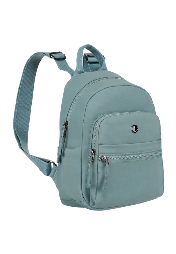 Plecak damski Peterson PTN CSM-12 niebieski. Kolor: niebieski. Materiał: poliester