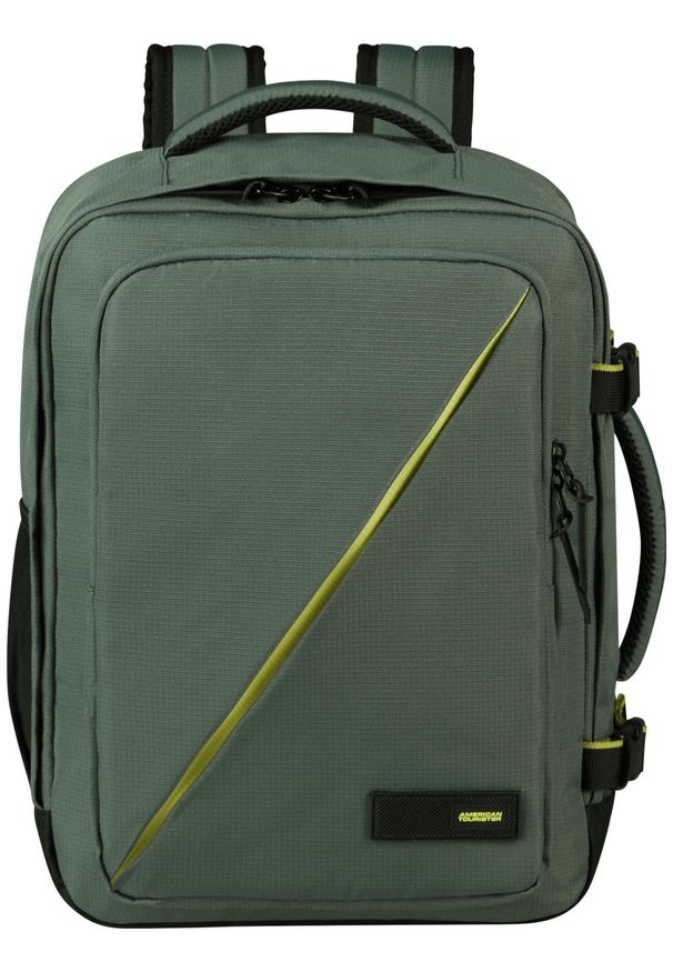 AMERICAN TOURISTER - Plecak American Tourister Air Take2Cabin S/M do WIZZ ciemnozielony. Kolor: zielony. Materiał: materiał. Styl: casual, biznesowy