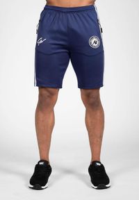 GORILLA WEAR - Spodenki fitness męskie Gorilla Wear Stratford Track Shorts. Kolor: niebieski. Sport: fitness