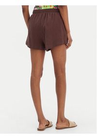 Seafolly Szorty materiałowe Crinkle 55429-SH Brązowy Regular Fit. Kolor: brązowy. Materiał: bawełna #5